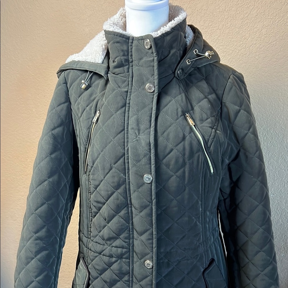 Laundry by Shelli Segal Quilted Coat S - Picture 3 of 13